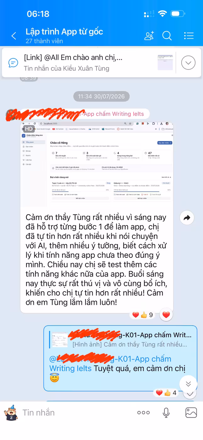 Feedback Chị Hằng