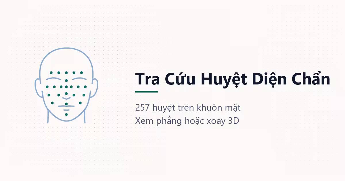 App tra cứu huyệt Diện Chẩn